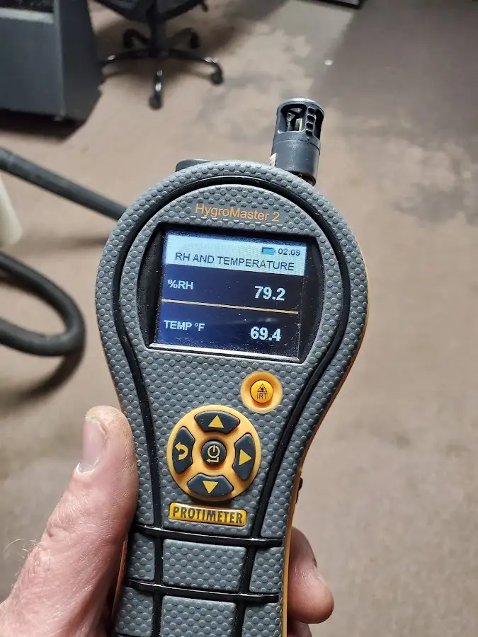 Moisture meter humidity assessment for Fire & Smoke Damage Restoration in Lihue
